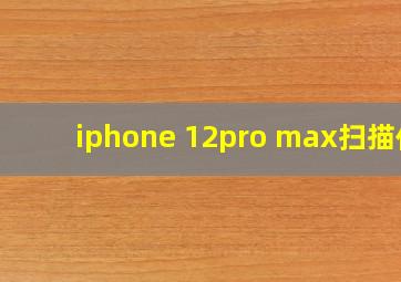 iphone 12pro max扫描仪